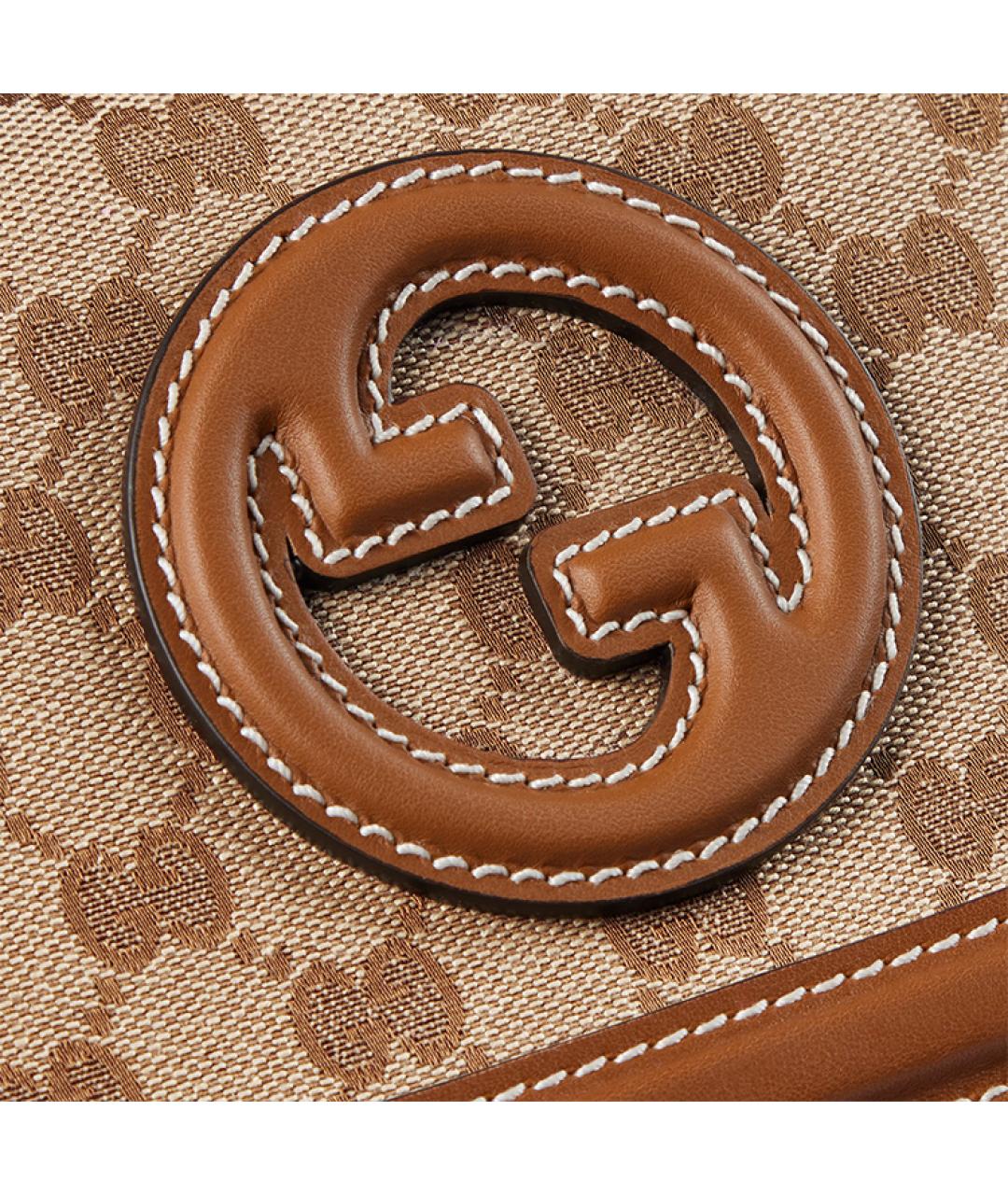 GUCCI Коричневая бархатная сумка через плечо, фото 7