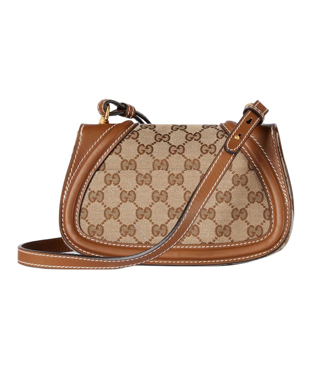 GUCCI Коричневая бархатная сумка через плечо, фото 4