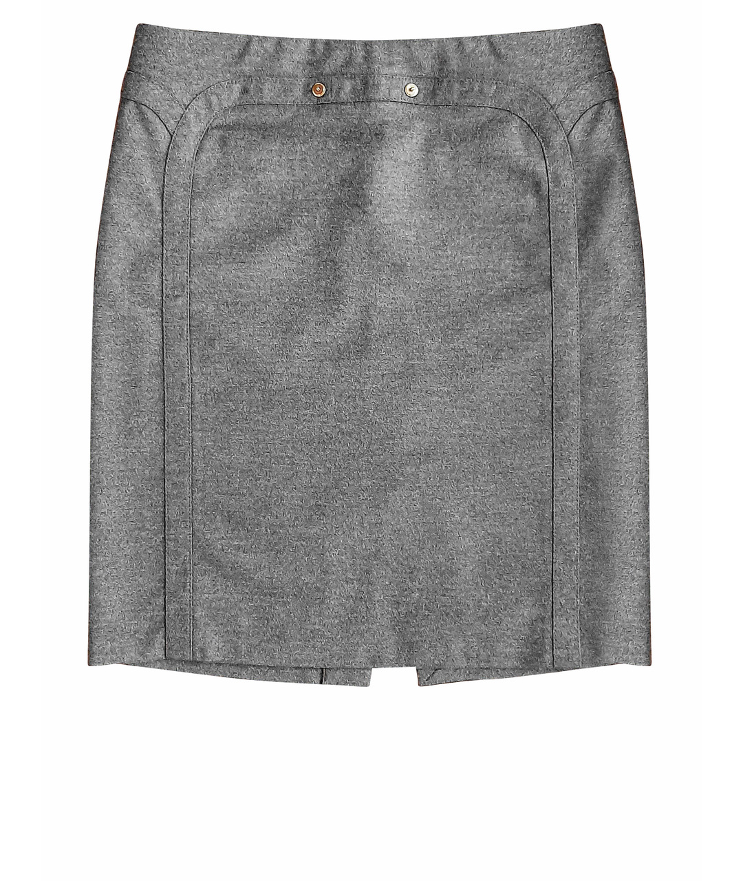 GUCCI Антрацитовая шерстяная юбка мини, фото 1