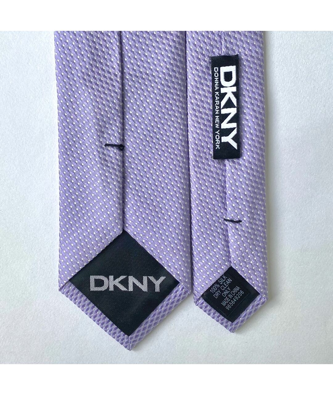 DKNY Фиолетовый шелковый галстук, фото 2