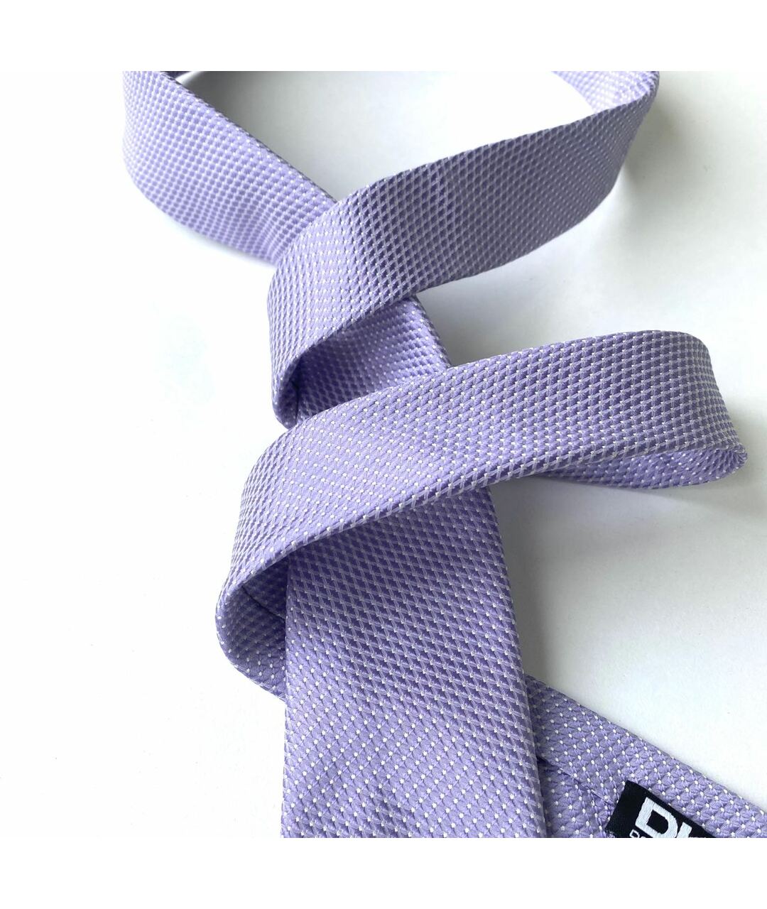 DKNY Фиолетовый шелковый галстук, фото 5