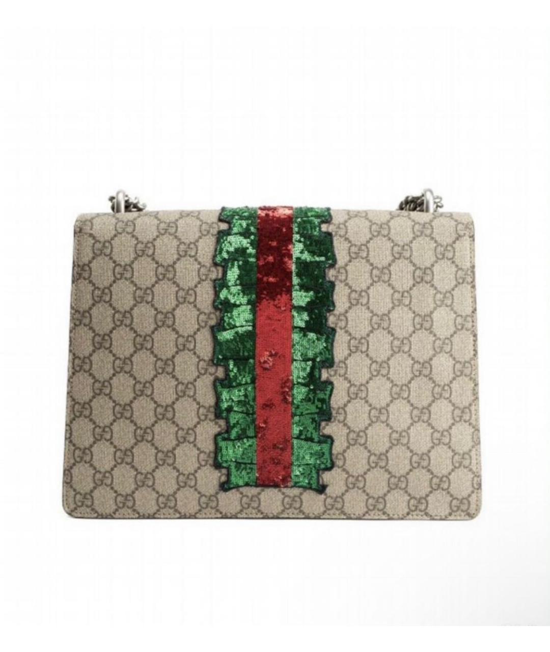 GUCCI Серая кожаная сумка тоут, фото 3