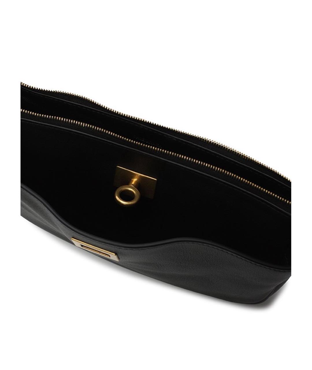 BALENCIAGA Черная кожаная сумка через плечо, фото 4