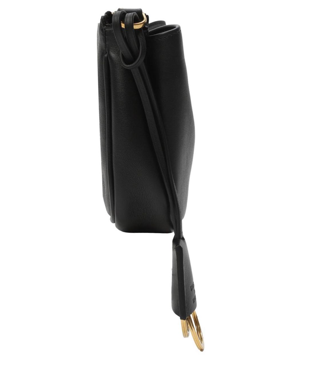 BALENCIAGA Черная кожаная сумка через плечо, фото 6