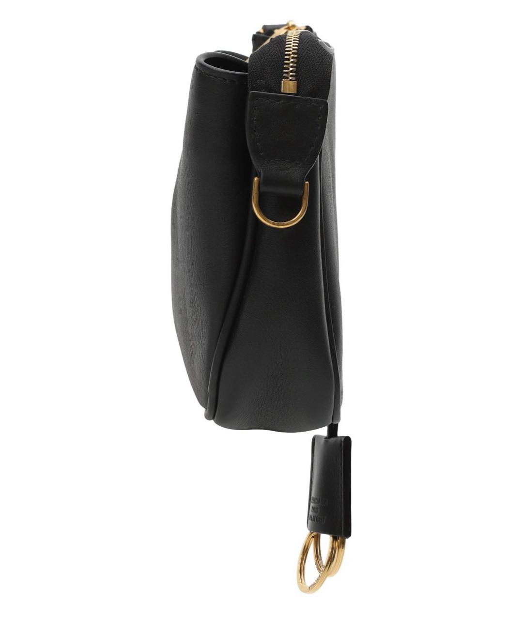 BALENCIAGA Черная кожаная сумка через плечо, фото 5