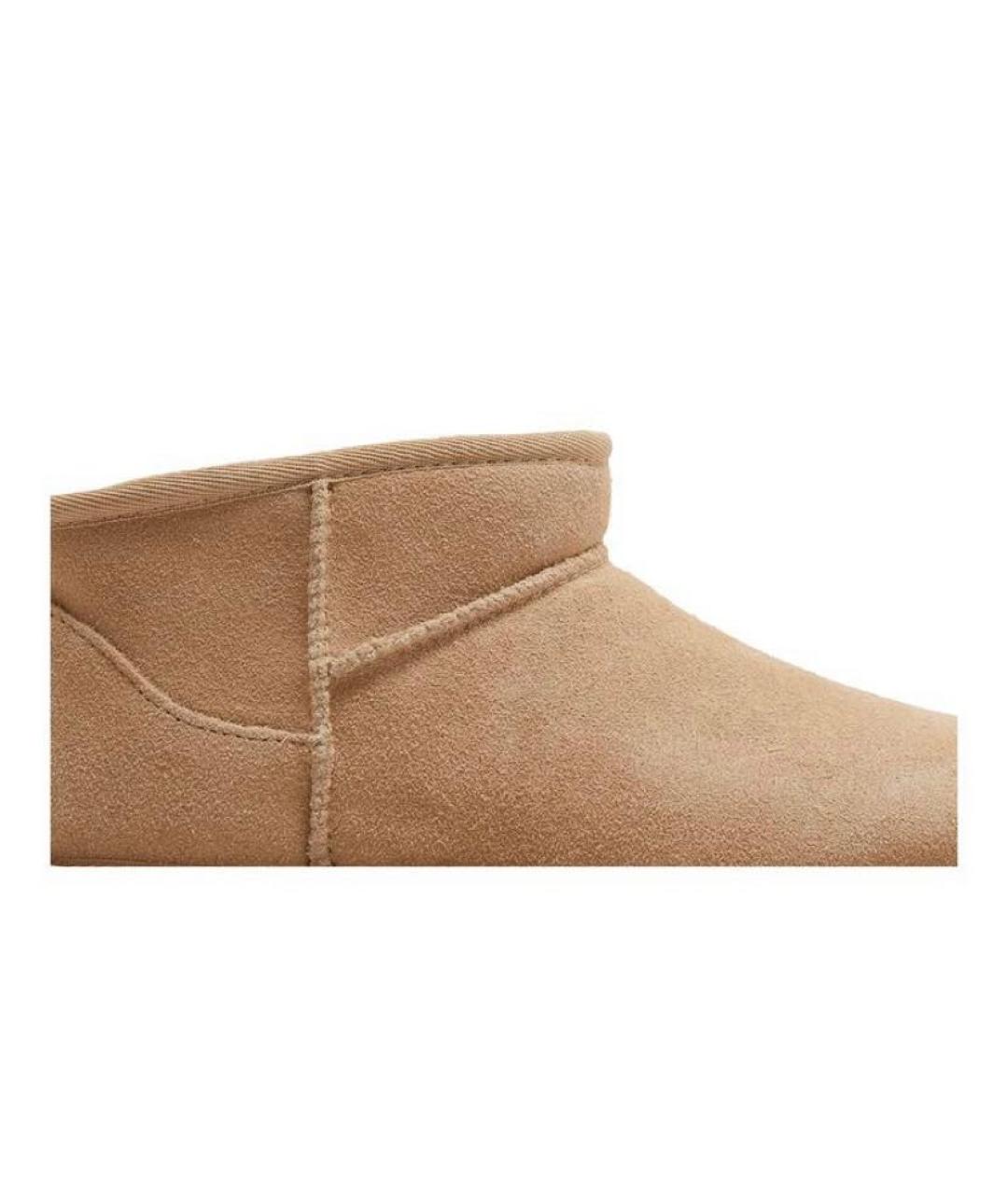 UGG AUSTRALIA Бежевые замшевые ботинки, фото 2