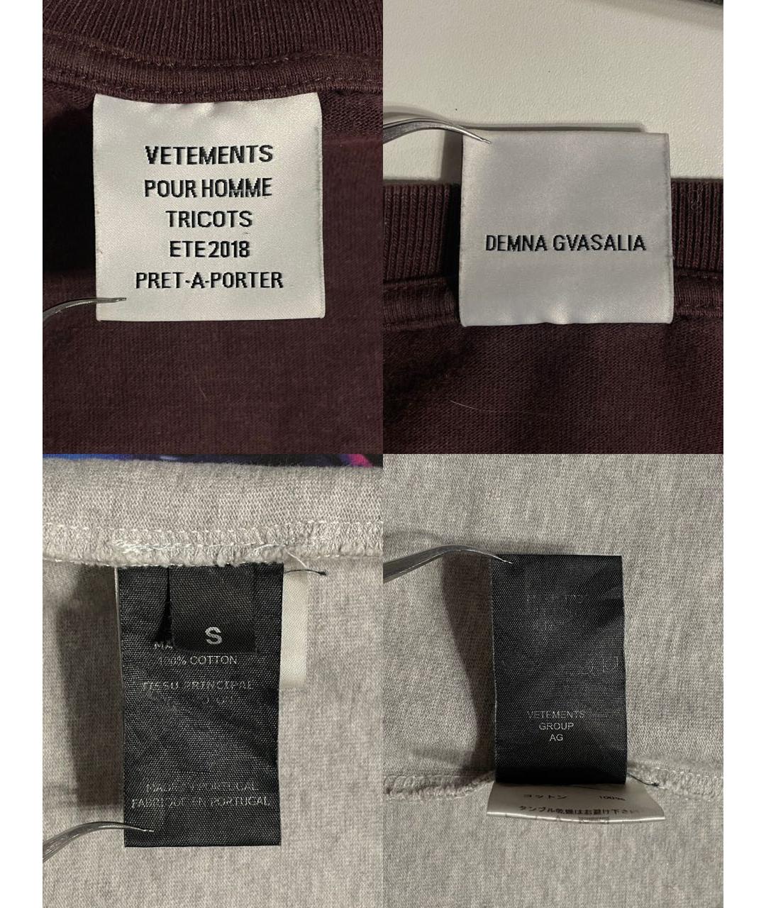 VETEMENTS Мульти хлопковая футболка, фото 6