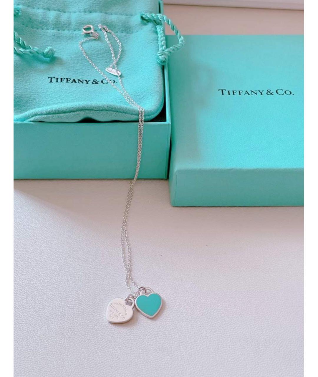 TIFFANY&CO Бирюзовая серебряная цепочка, фото 5