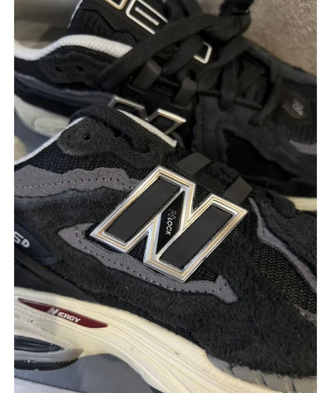 NEW BALANCE Черные замшевые низкие кроссовки / кеды, фото 4