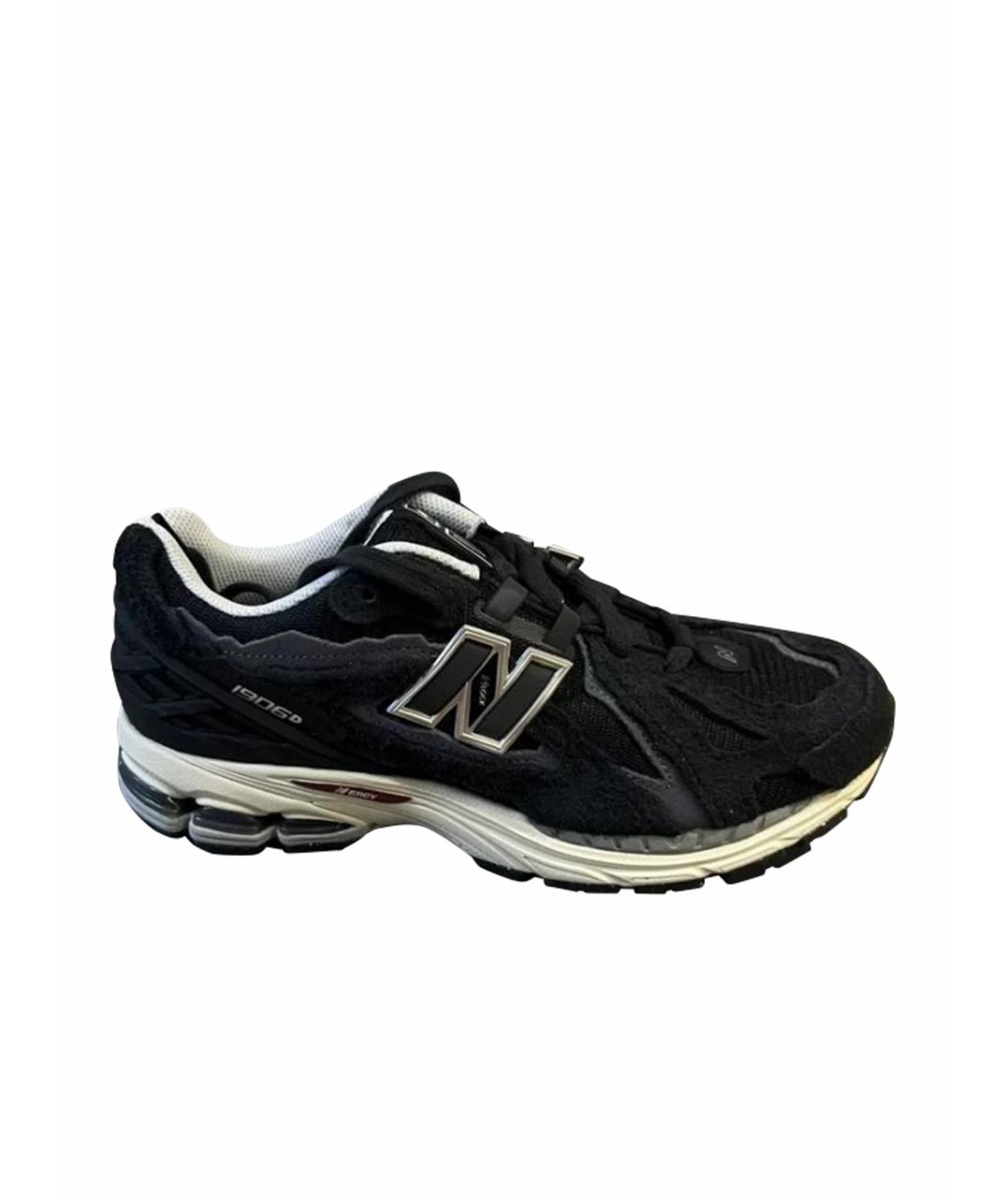 NEW BALANCE Черные замшевые низкие кроссовки / кеды, фото 1