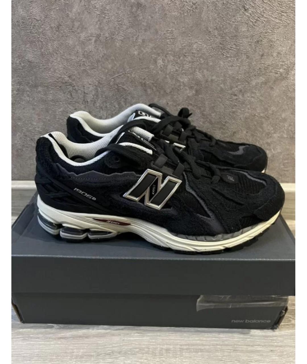 NEW BALANCE Черные замшевые низкие кроссовки / кеды, фото 7