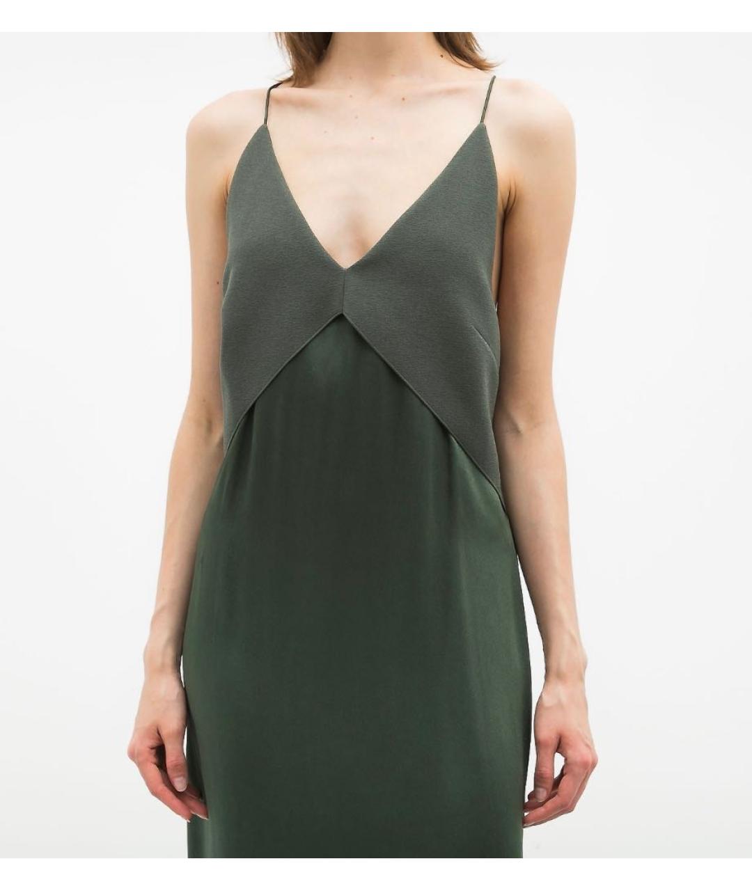 DION LEE Хаки полиэстеровое коктейльное платье, фото 3