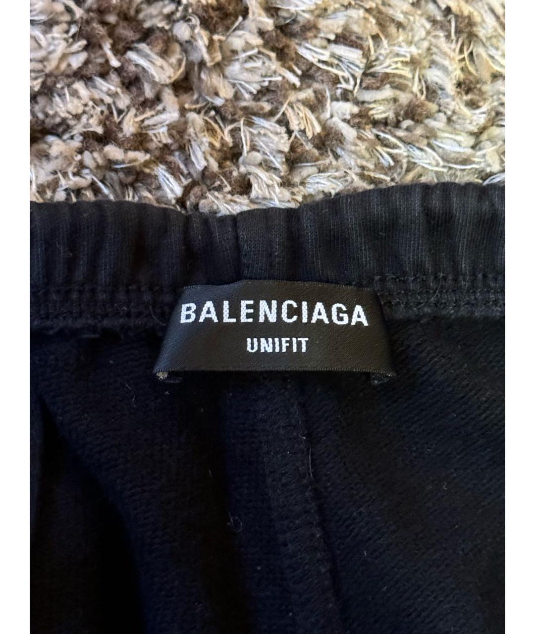 BALENCIAGA Темно-синие хлопковые повседневные брюки, фото 4