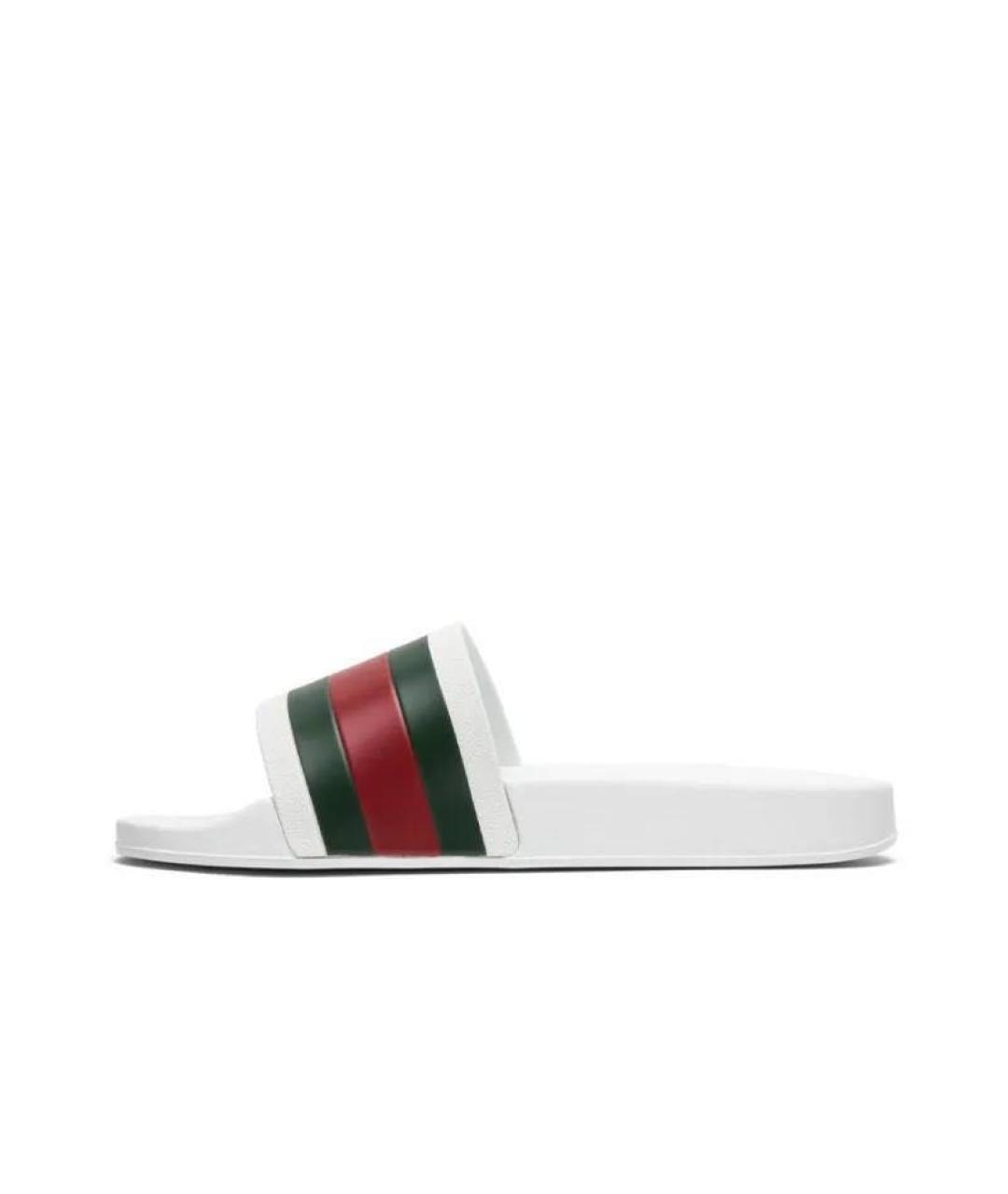 GUCCI Белые шлепанцы, фото 4