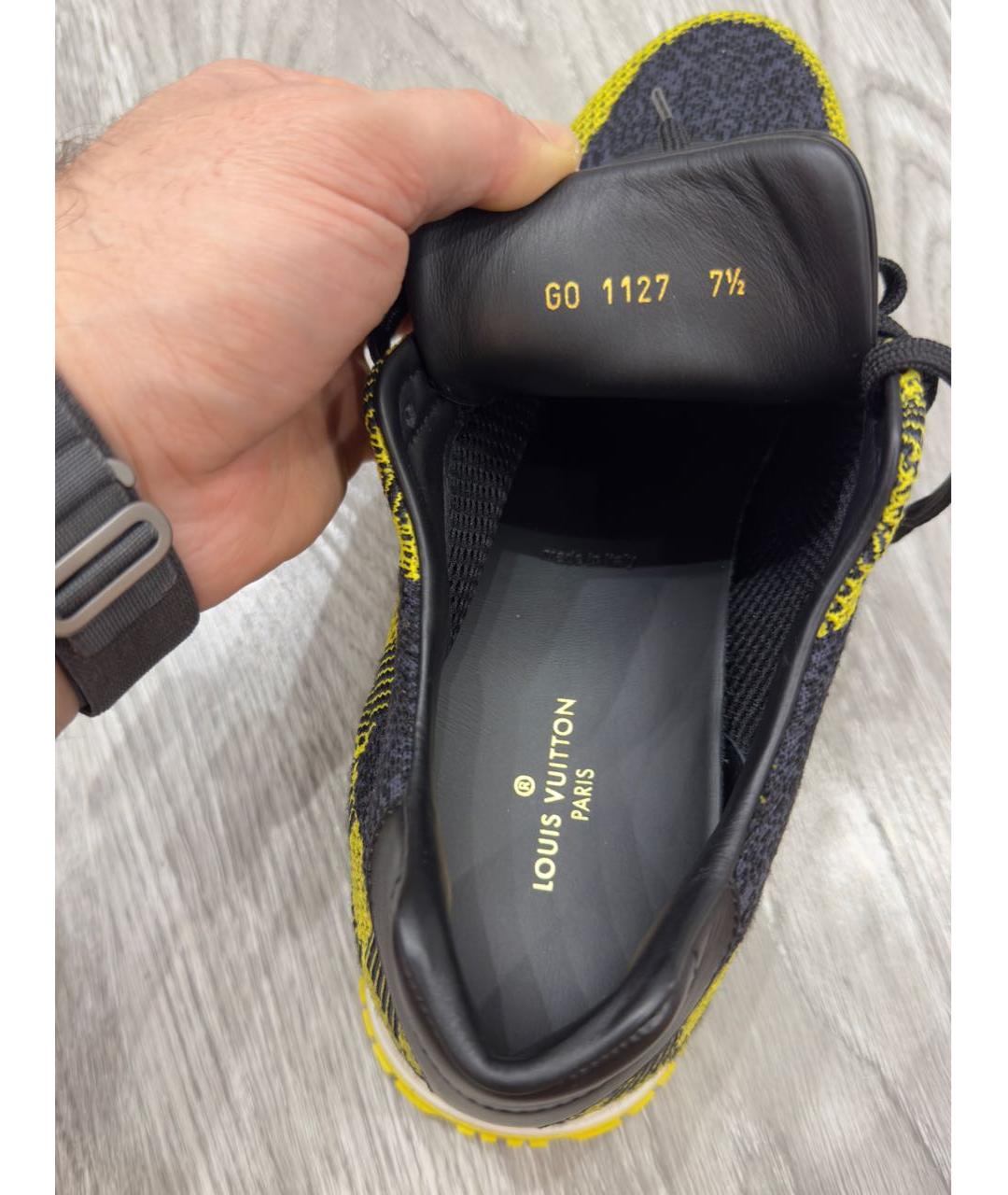 LOUIS VUITTON Мульти текстильные низкие кроссовки / кеды, фото 8