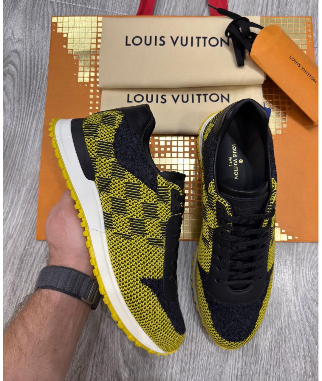 LOUIS VUITTON Мульти текстильные низкие кроссовки / кеды, фото 2