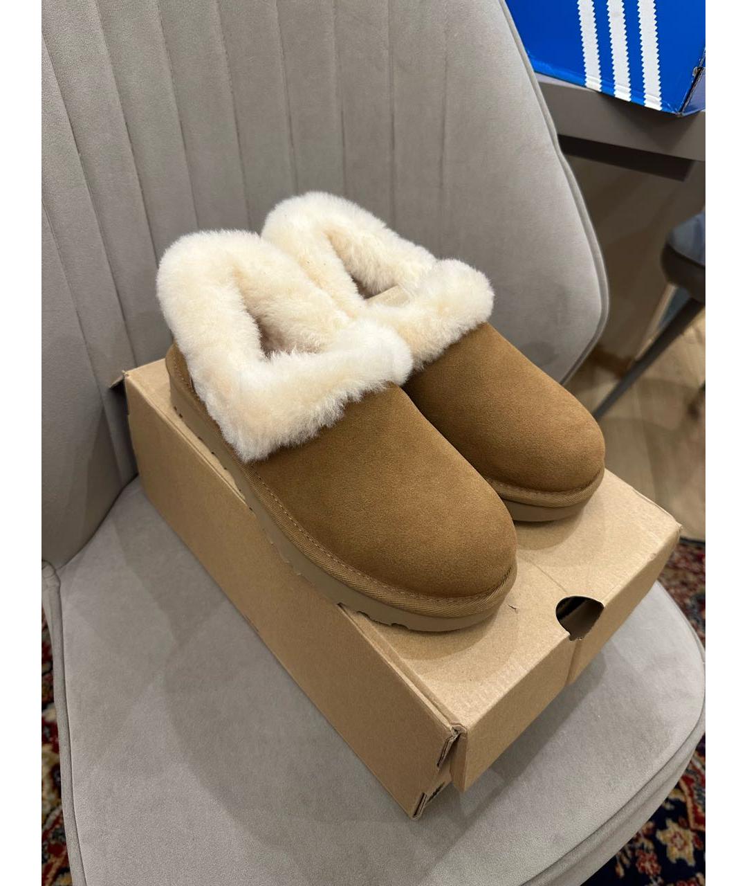 UGG AUSTRALIA Коричневые замшевые ботинки, фото 6