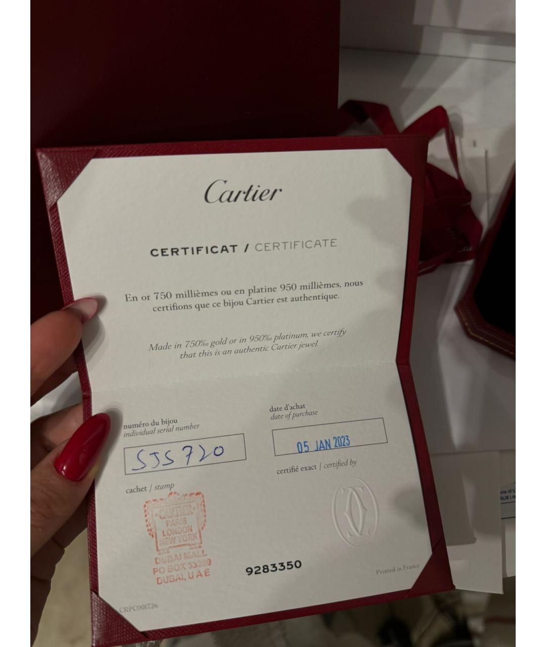 CARTIER Розовый браслет из розового золота, фото 2