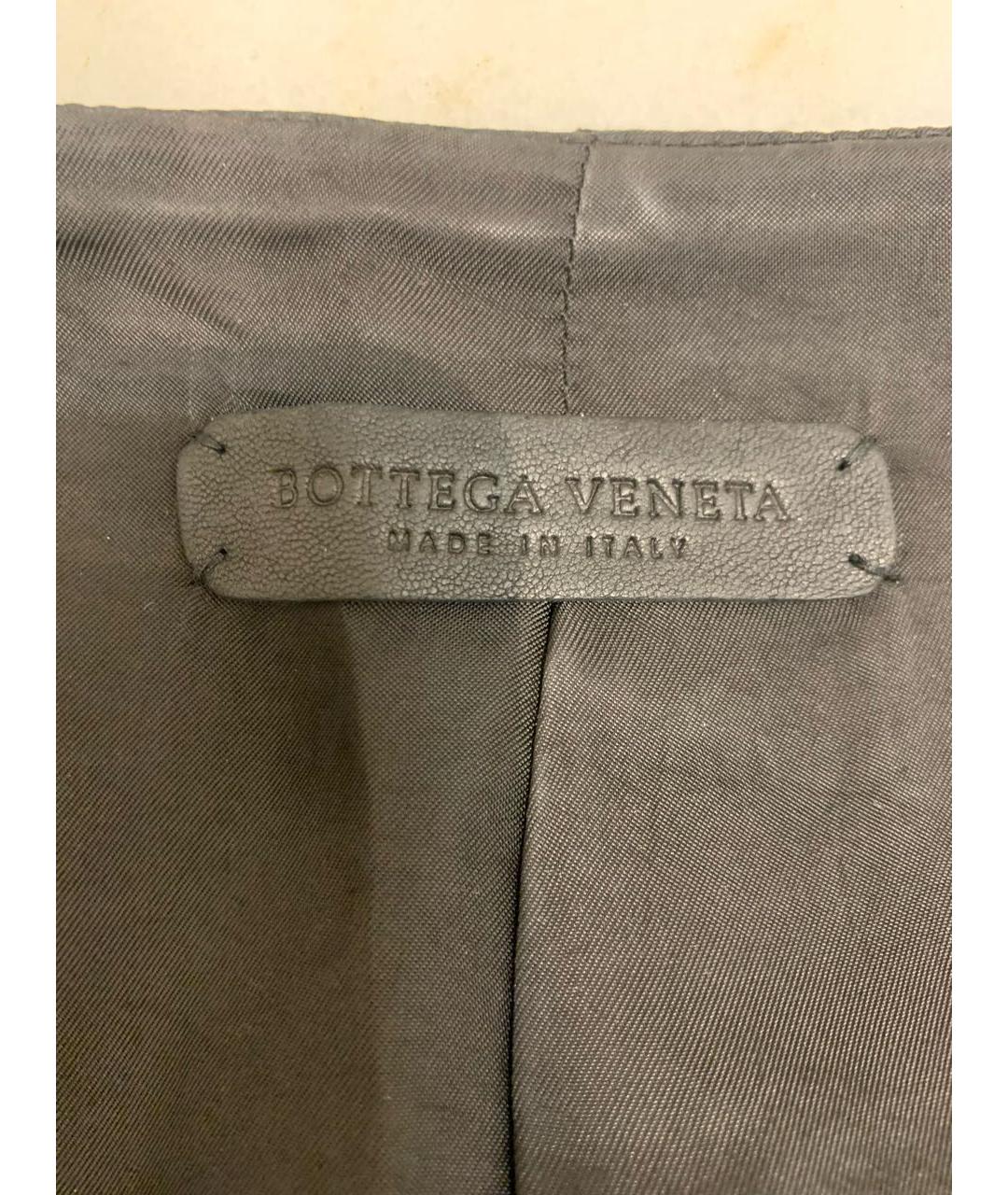 BOTTEGA VENETA Черная кожаная куртка, фото 3