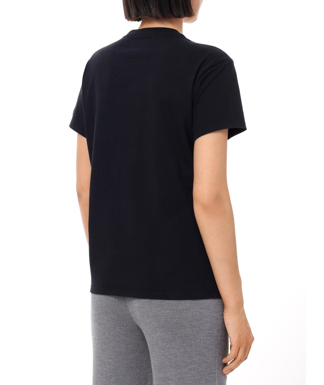 MC2 SAINT BARTH Черная хлопковая футболка, фото 3