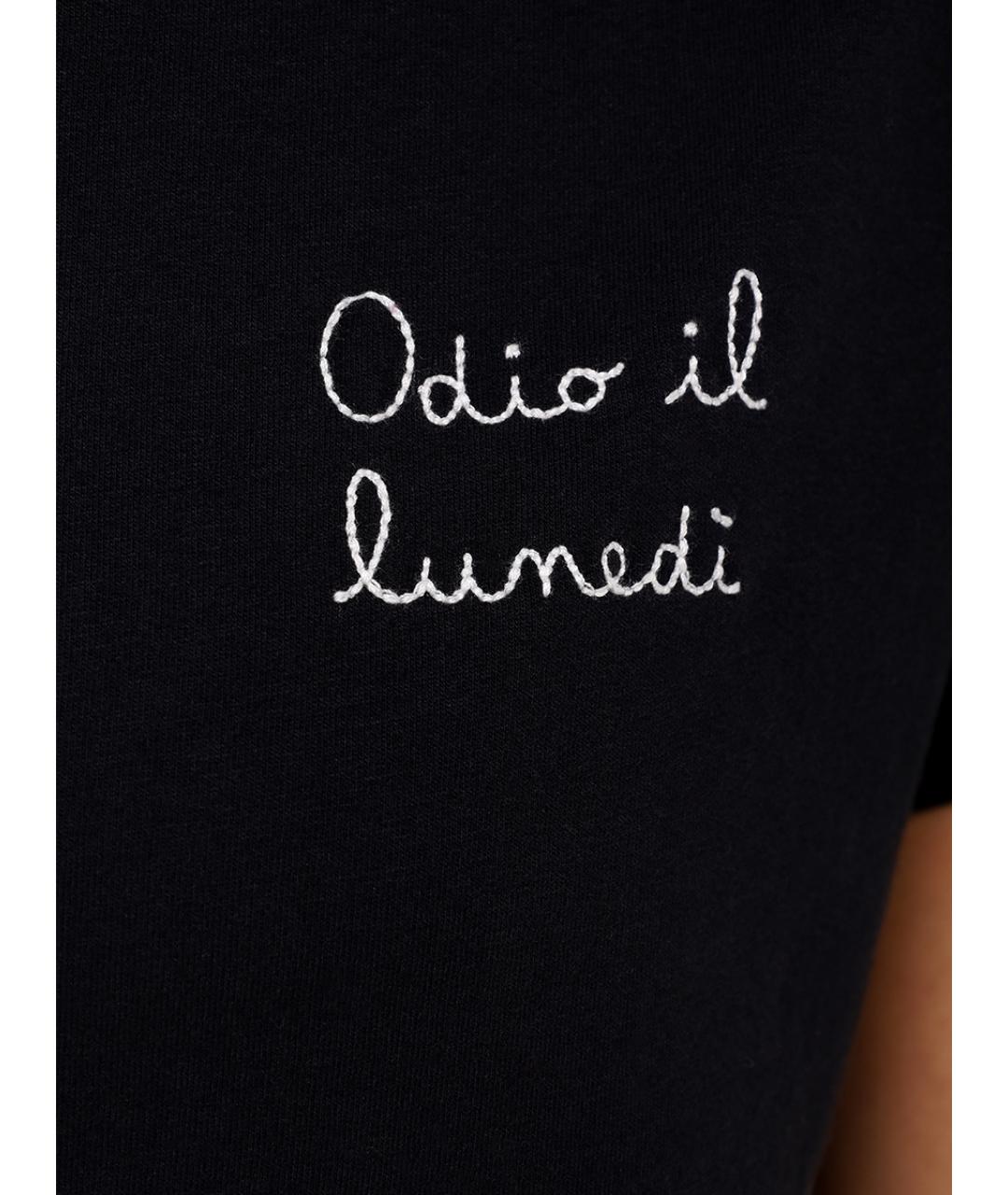 MC2 SAINT BARTH Черная хлопковая футболка, фото 6