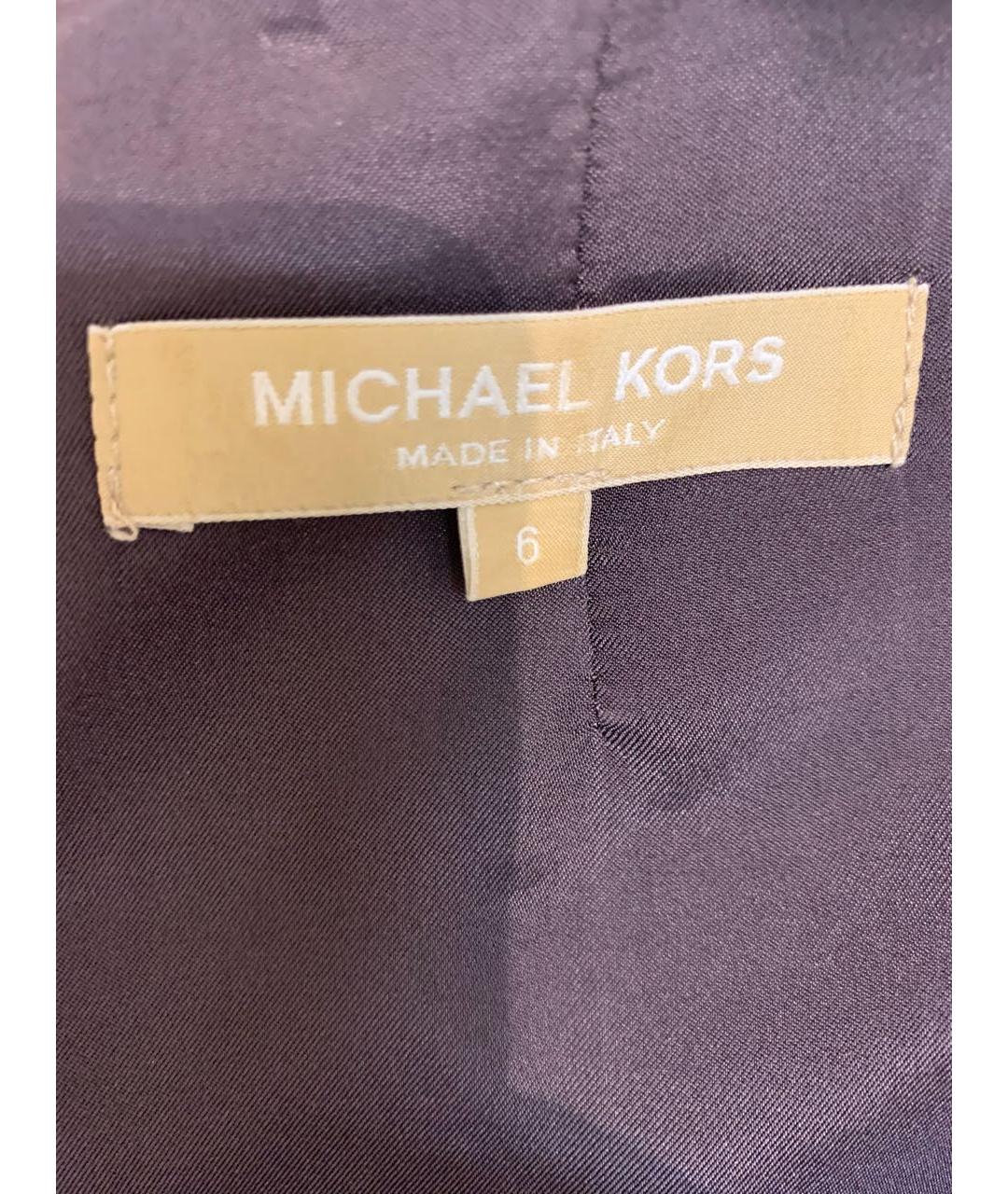 MICHAEL KORS Коричневое вискозное платье, фото 3