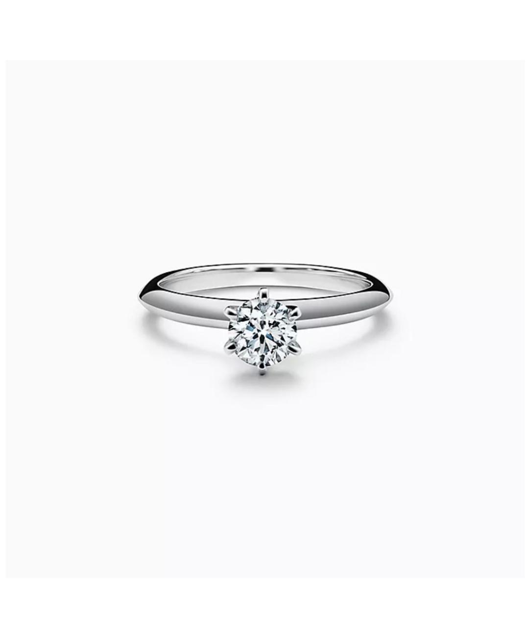 TIFFANY&CO Белое платиновое кольцо, фото 4