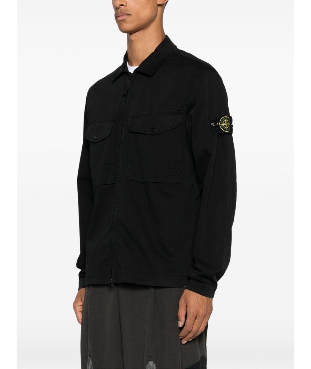 STONE ISLAND Черная куртка, фото 4