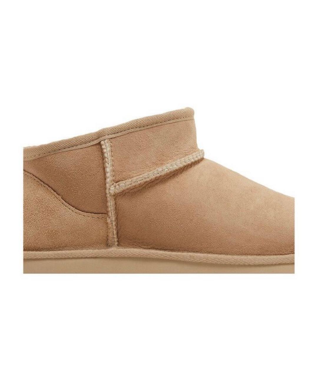 UGG AUSTRALIA Бежевые замшевые ботинки, фото 2