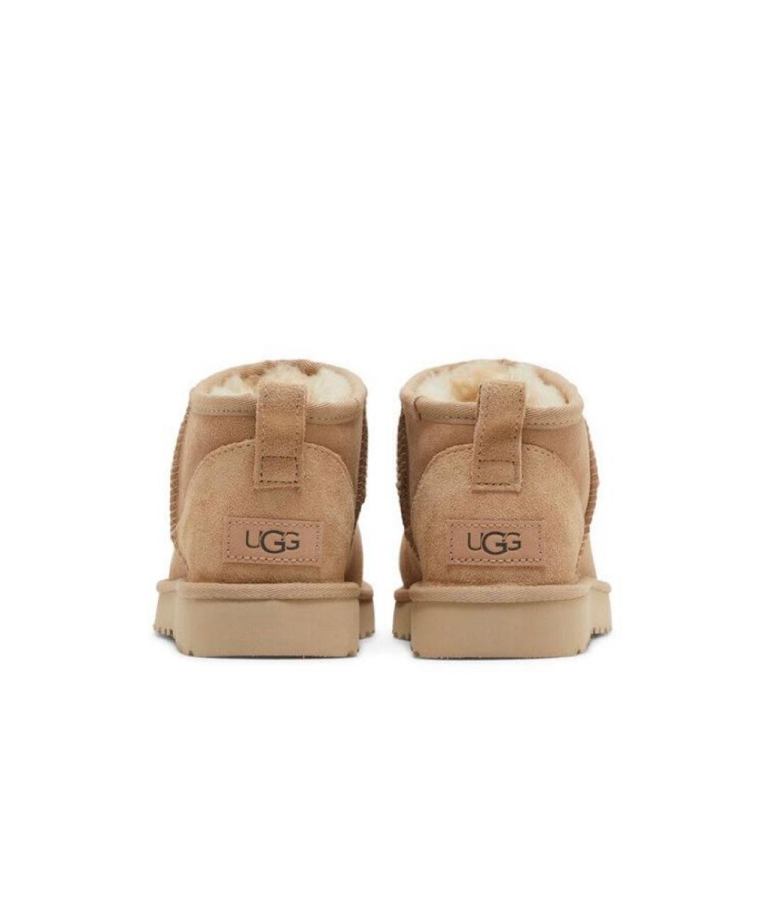 UGG AUSTRALIA Бежевые замшевые ботинки, фото 5