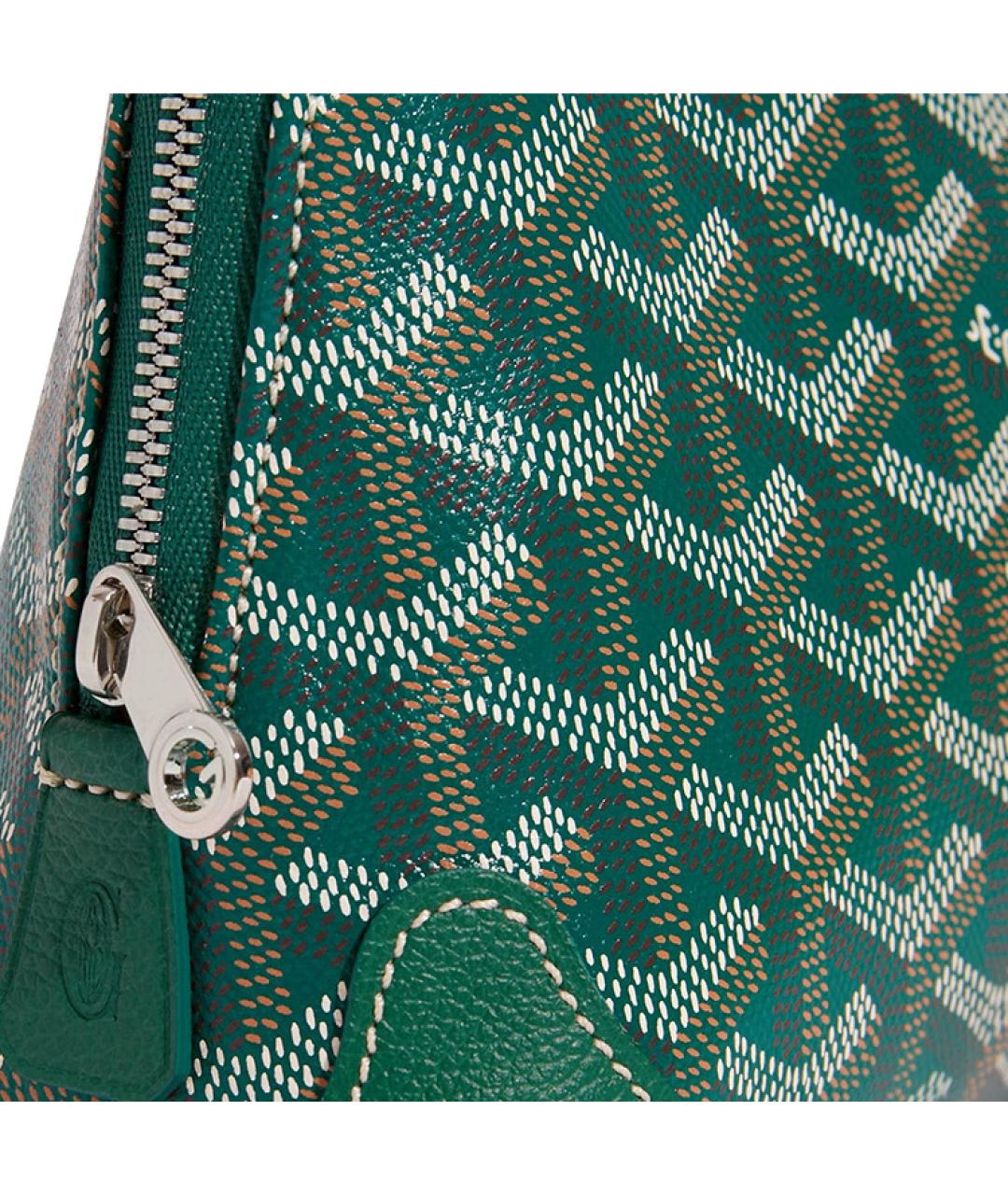 GOYARD Зеленая канва косметичка, фото 4