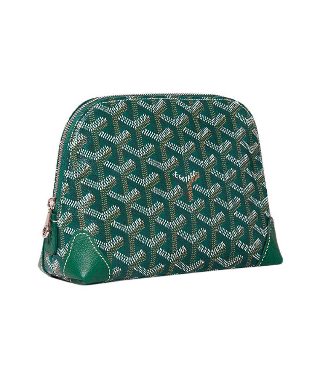 GOYARD Зеленая канва косметичка, фото 2