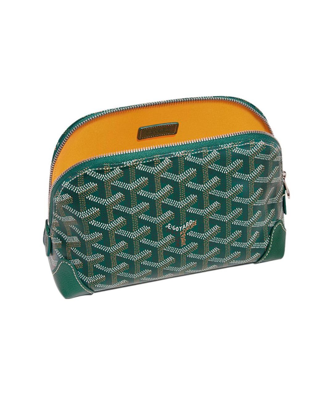 GOYARD Зеленая канва косметичка, фото 3