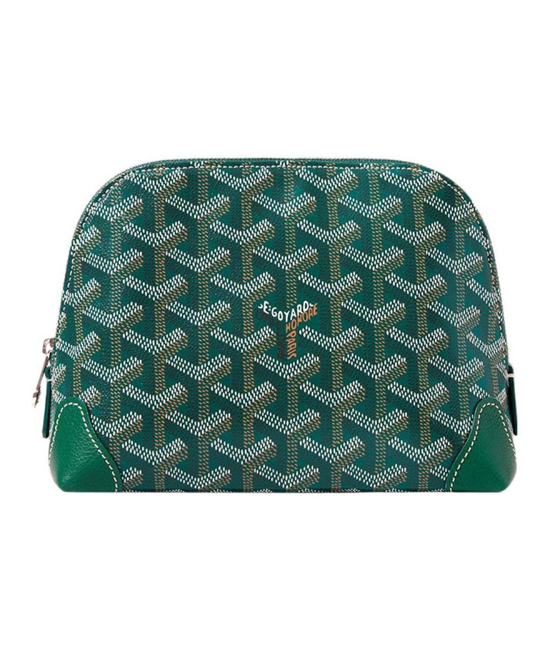 GOYARD Зеленая канва косметичка, фото 1