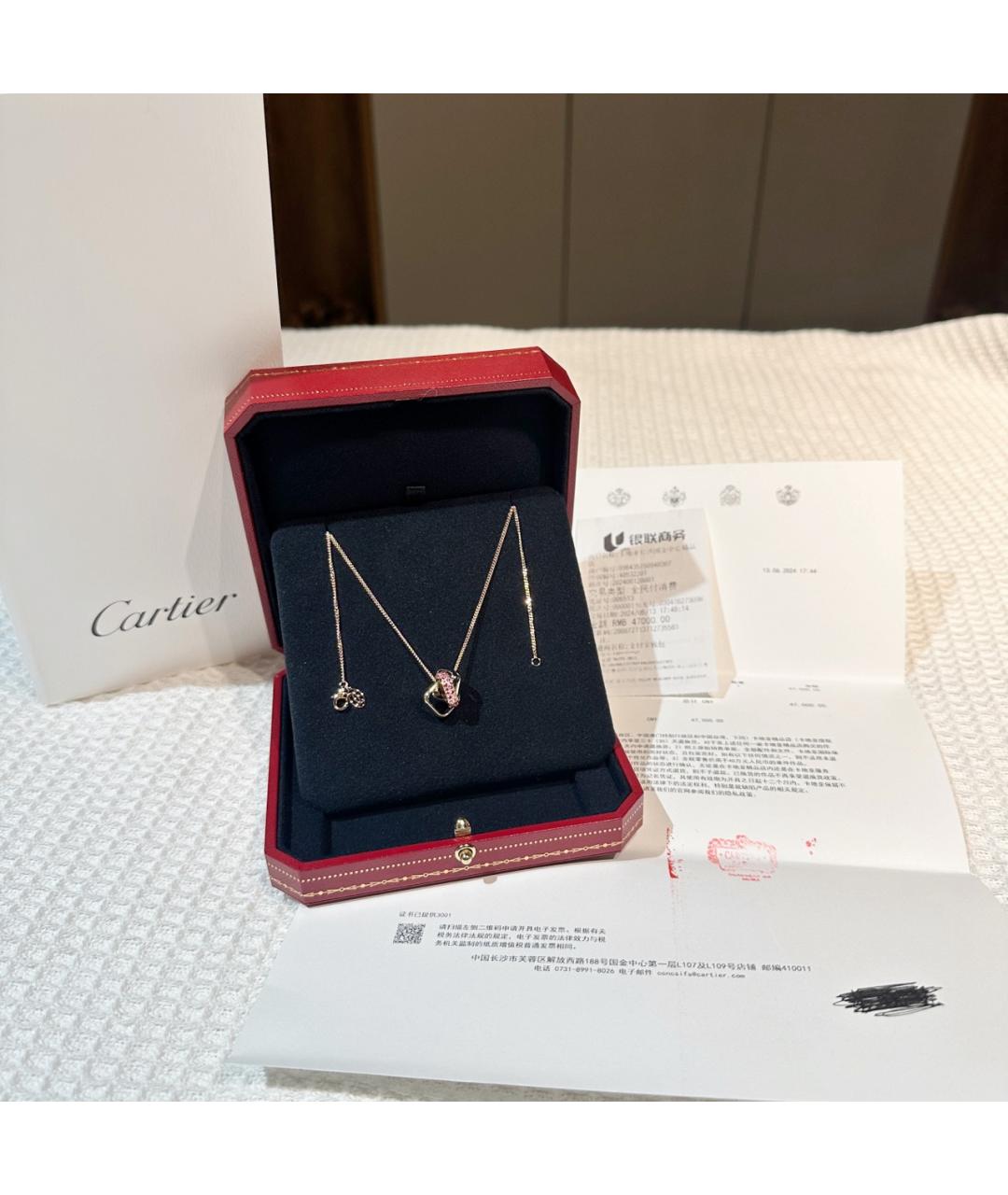 CARTIER Золотое колье из розового золота, фото 9