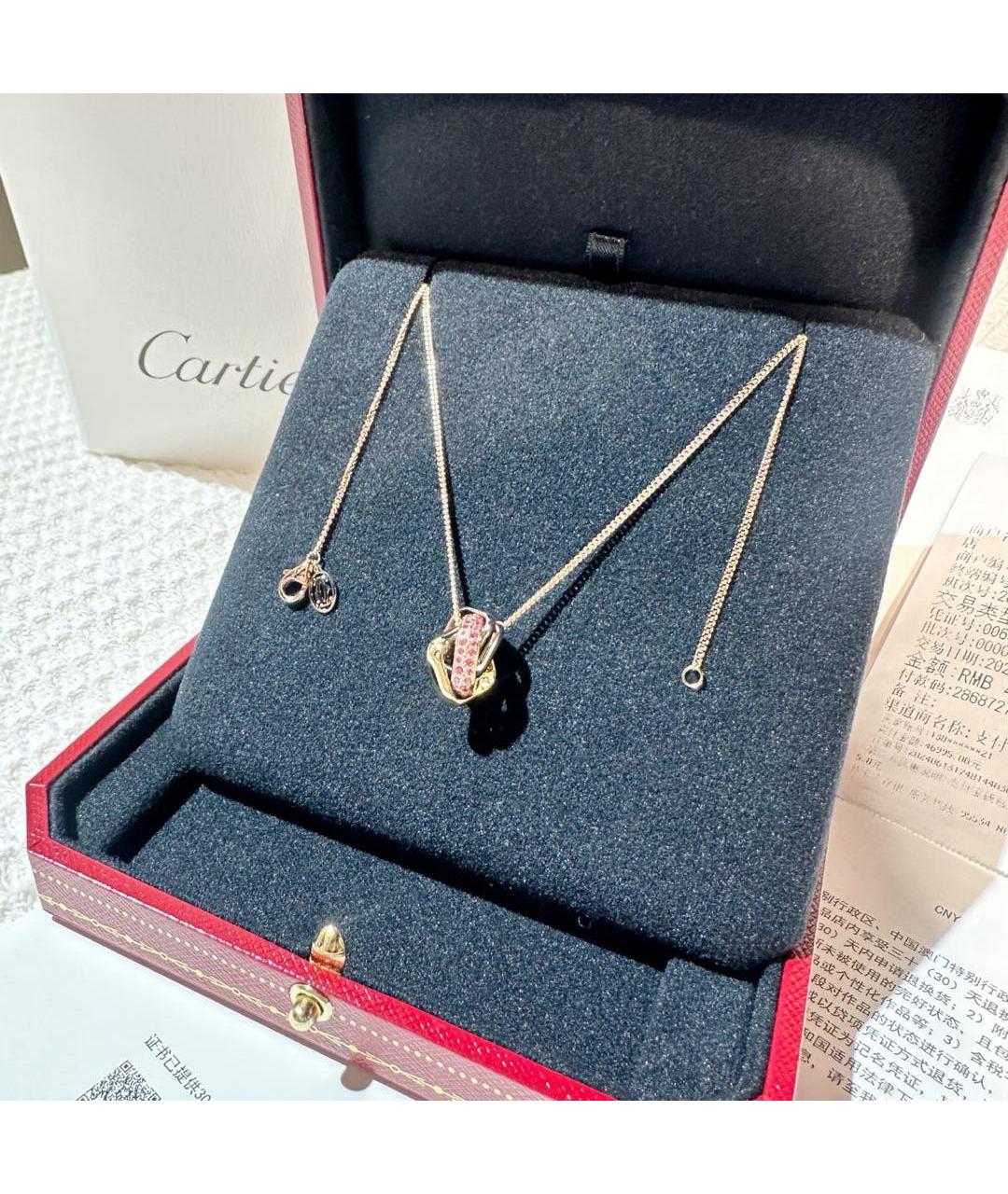 CARTIER Золотое колье из розового золота, фото 3