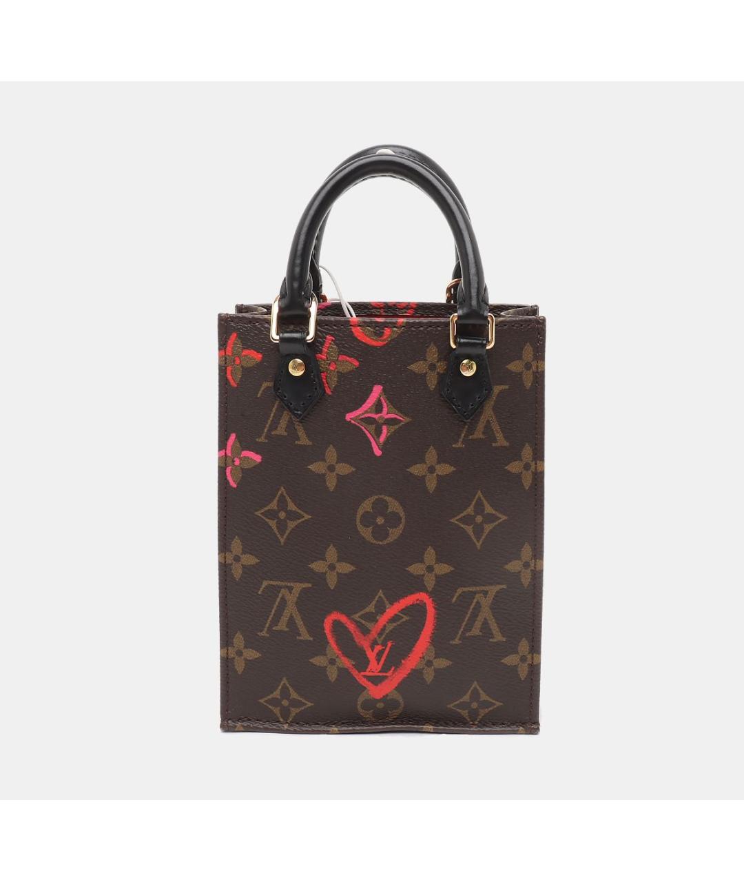 LOUIS VUITTON Коричневая кожаная сумка через плечо, фото 3