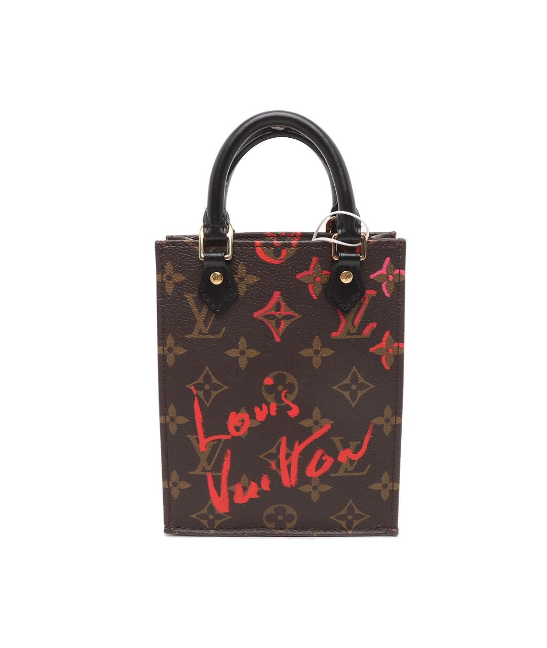 LOUIS VUITTON Коричневая кожаная сумка через плечо, фото 1