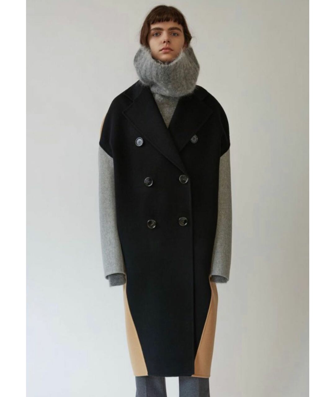 ACNE STUDIOS Мульти кашемировое пальто, фото 2