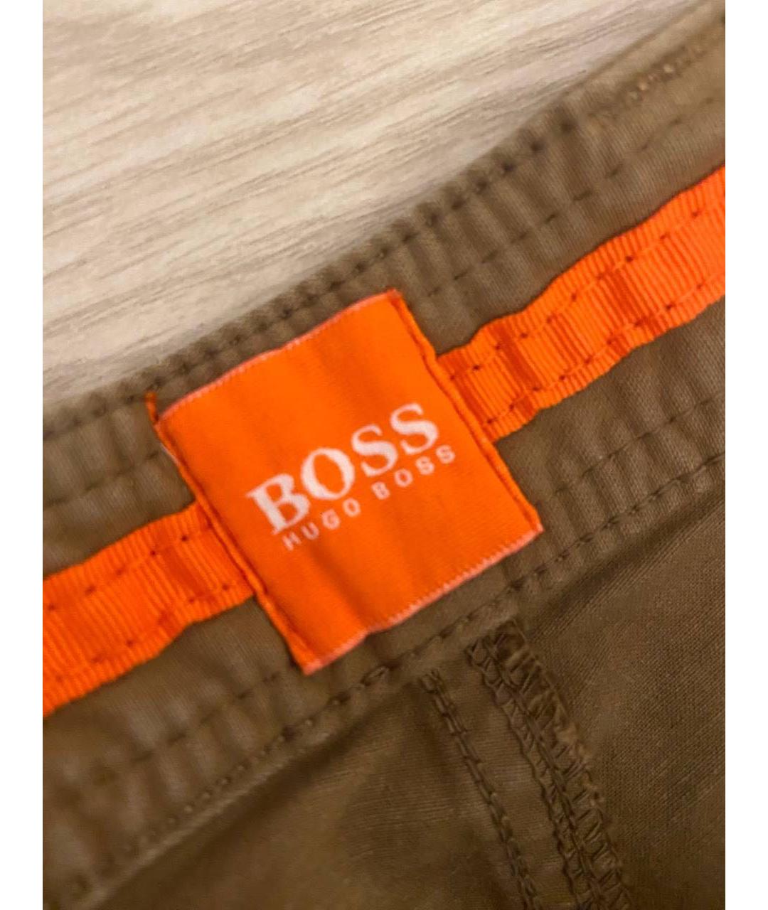 HUGO BOSS Хаки хлопковые джинсы, фото 7