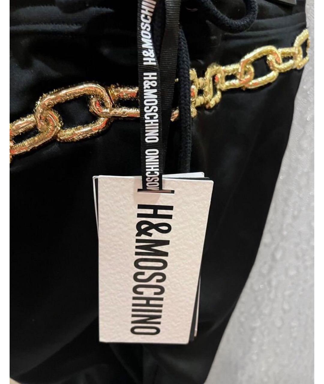 MOSCHINO Черный хлопковый спортивный костюм, фото 5