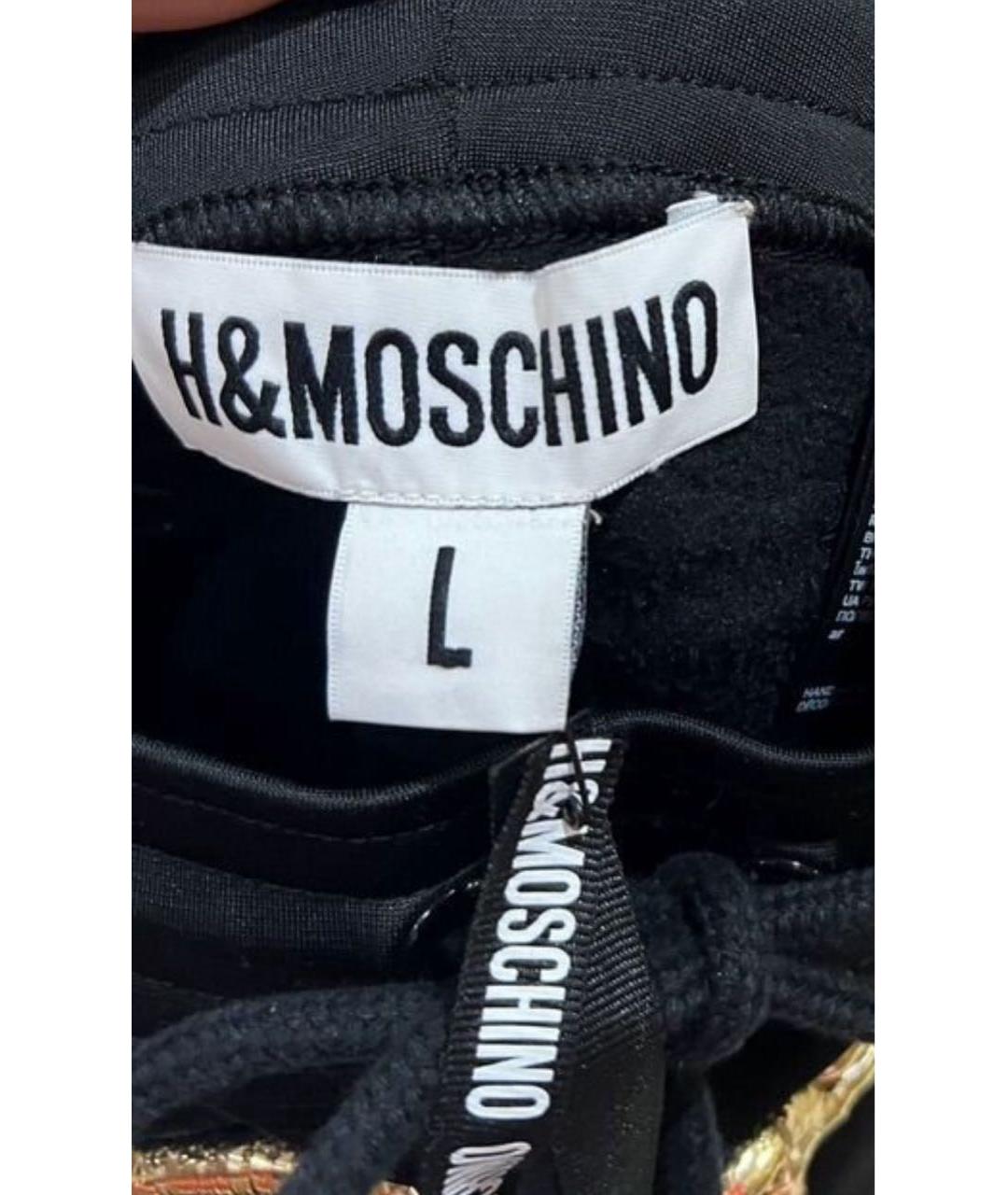 MOSCHINO Черный хлопковый спортивный костюм, фото 4