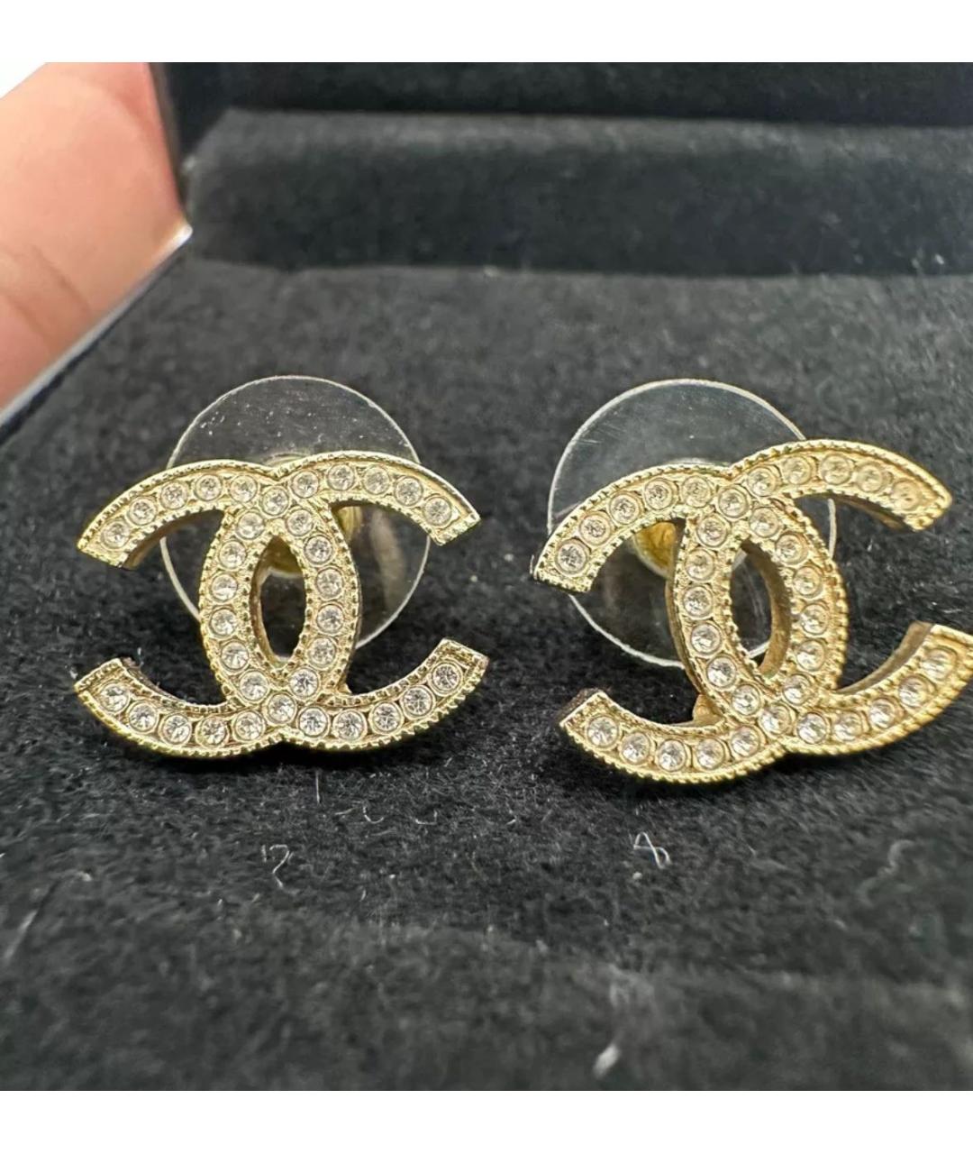 CHANEL Золотые серьги, фото 2