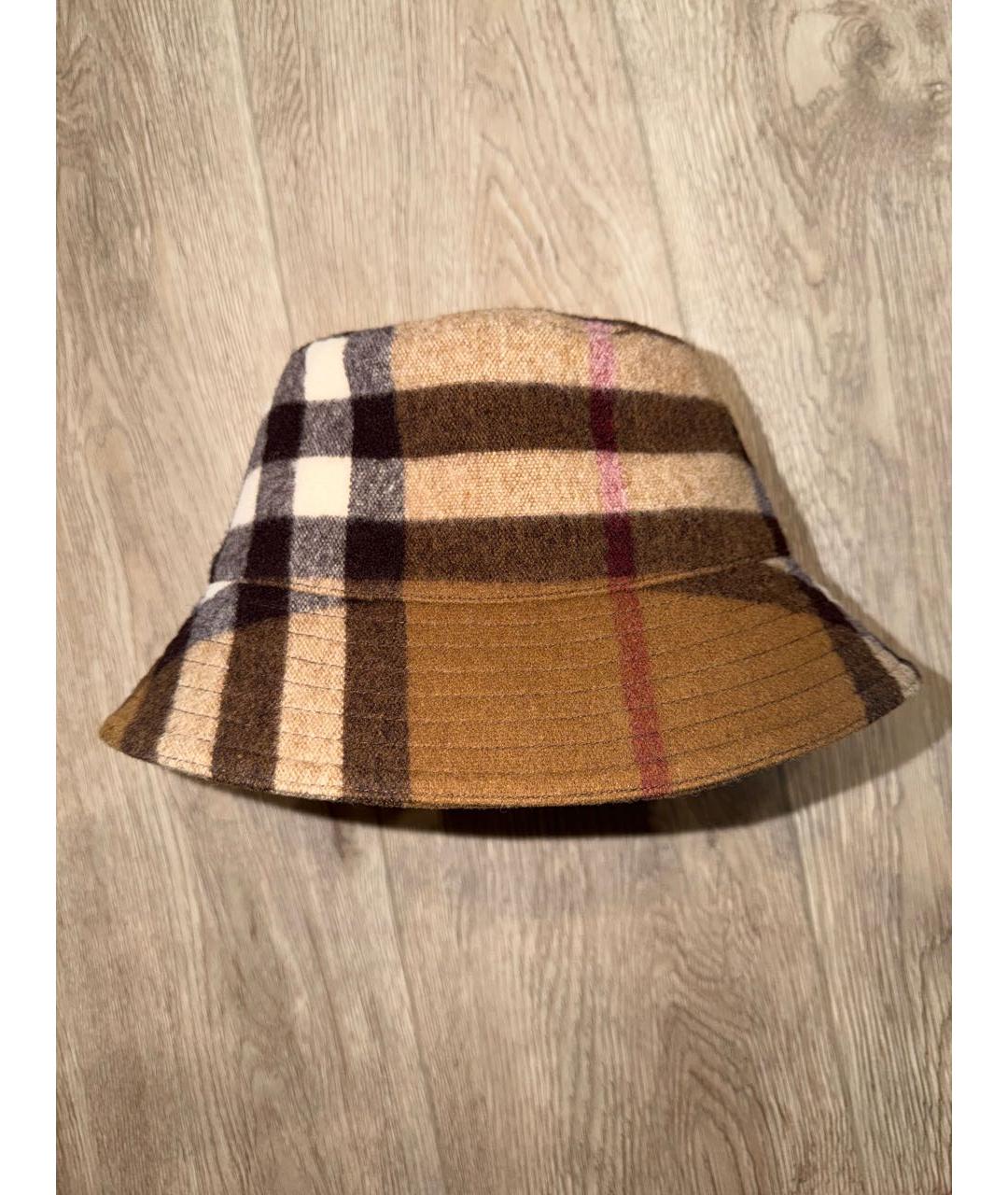 BURBERRY Коричневая шерстяная панама, фото 9