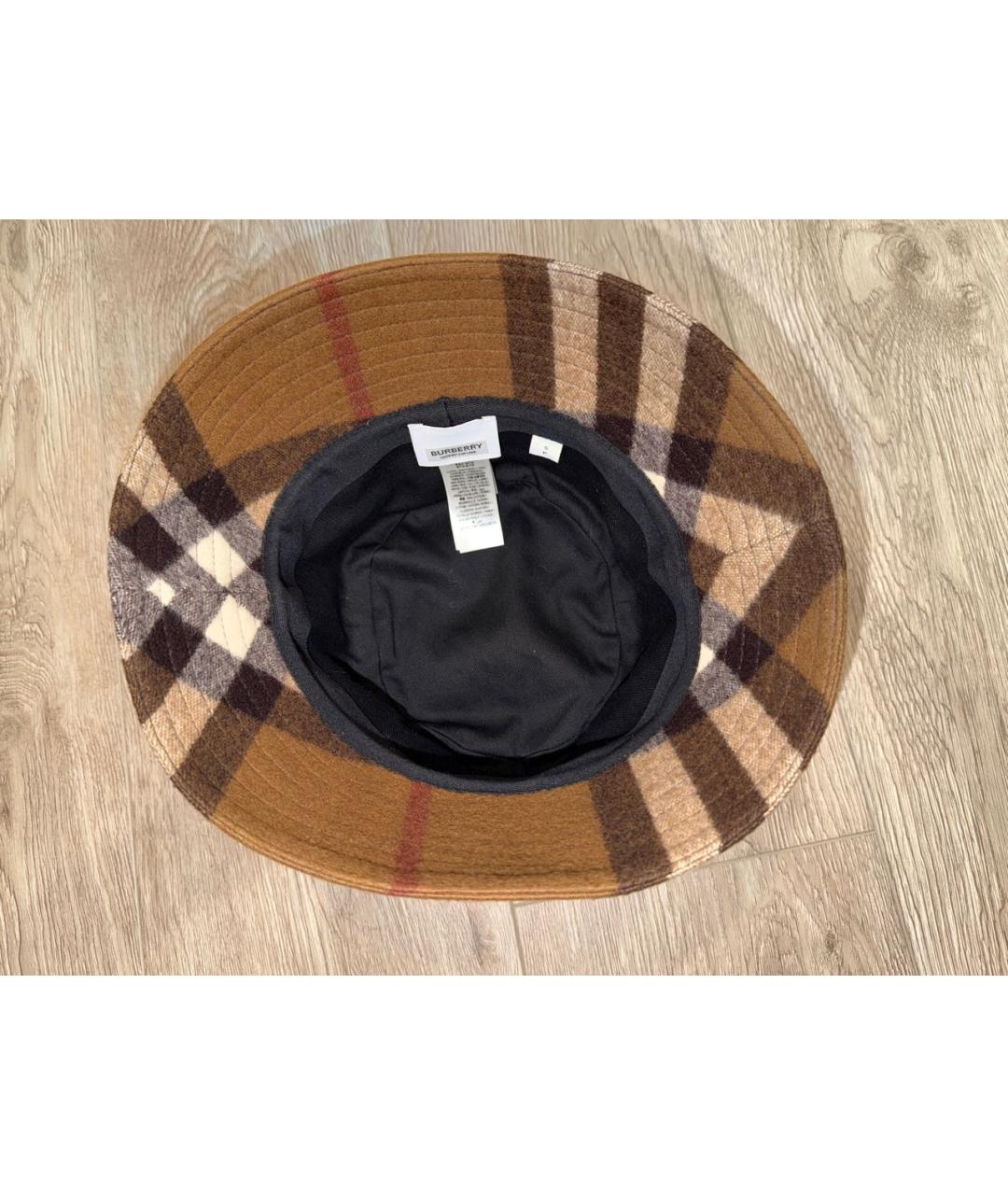 BURBERRY Коричневая шерстяная панама, фото 6