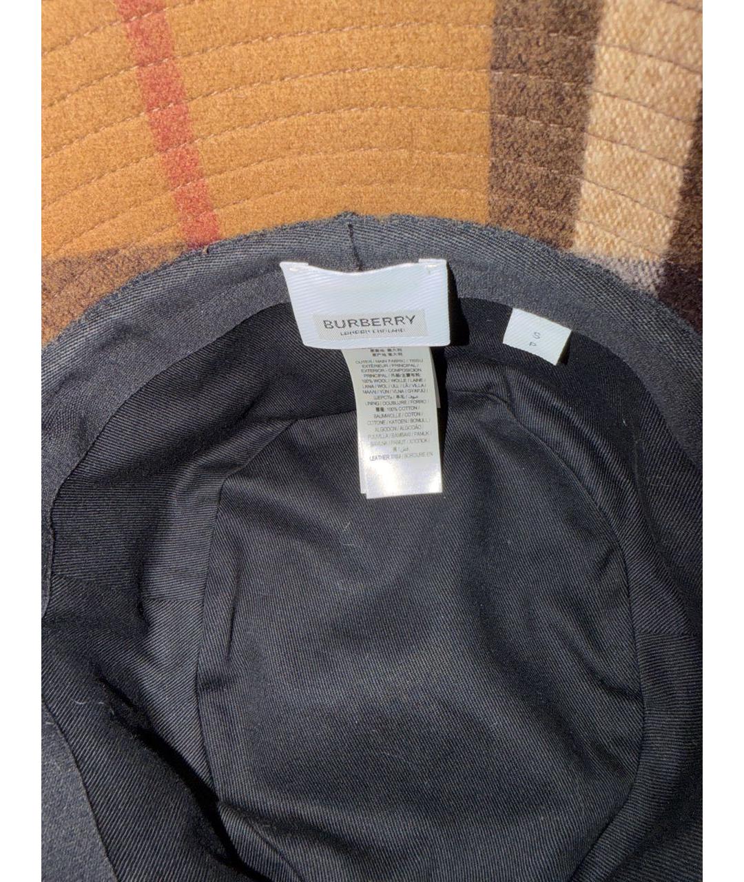 BURBERRY Коричневая шерстяная панама, фото 3