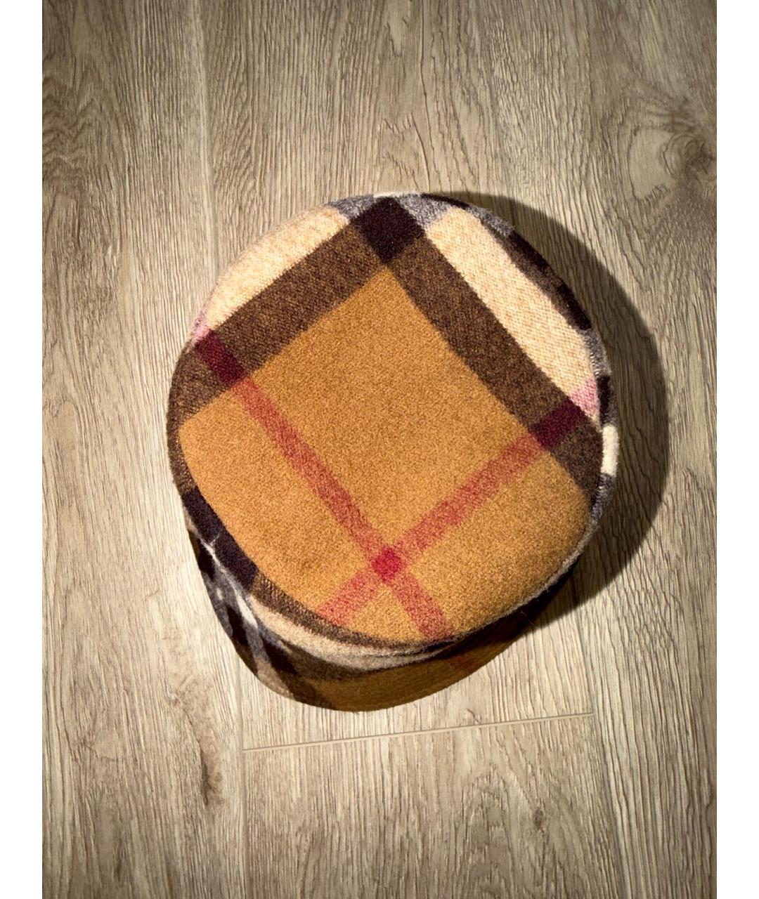 BURBERRY Коричневая шерстяная панама, фото 5