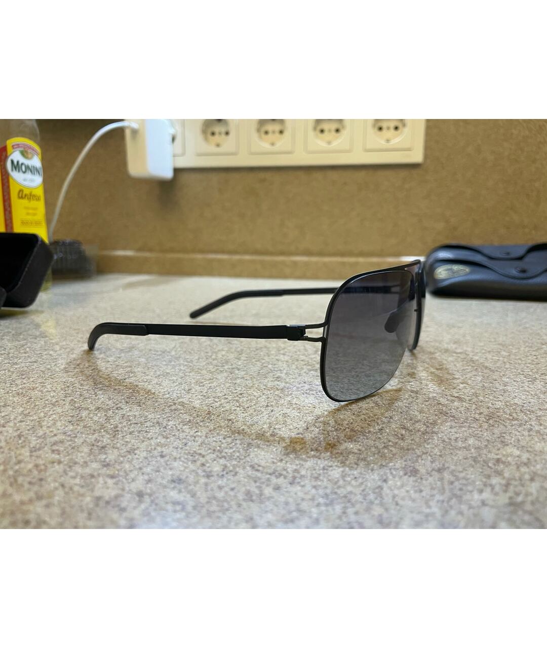 MYKITA Черные металлические солнцезащитные очки, фото 2