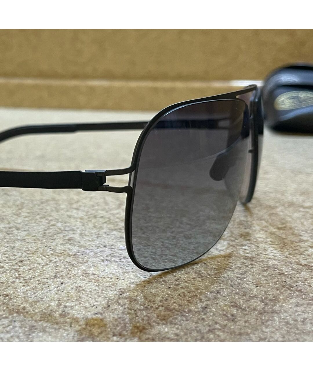 MYKITA Черные металлические солнцезащитные очки, фото 3