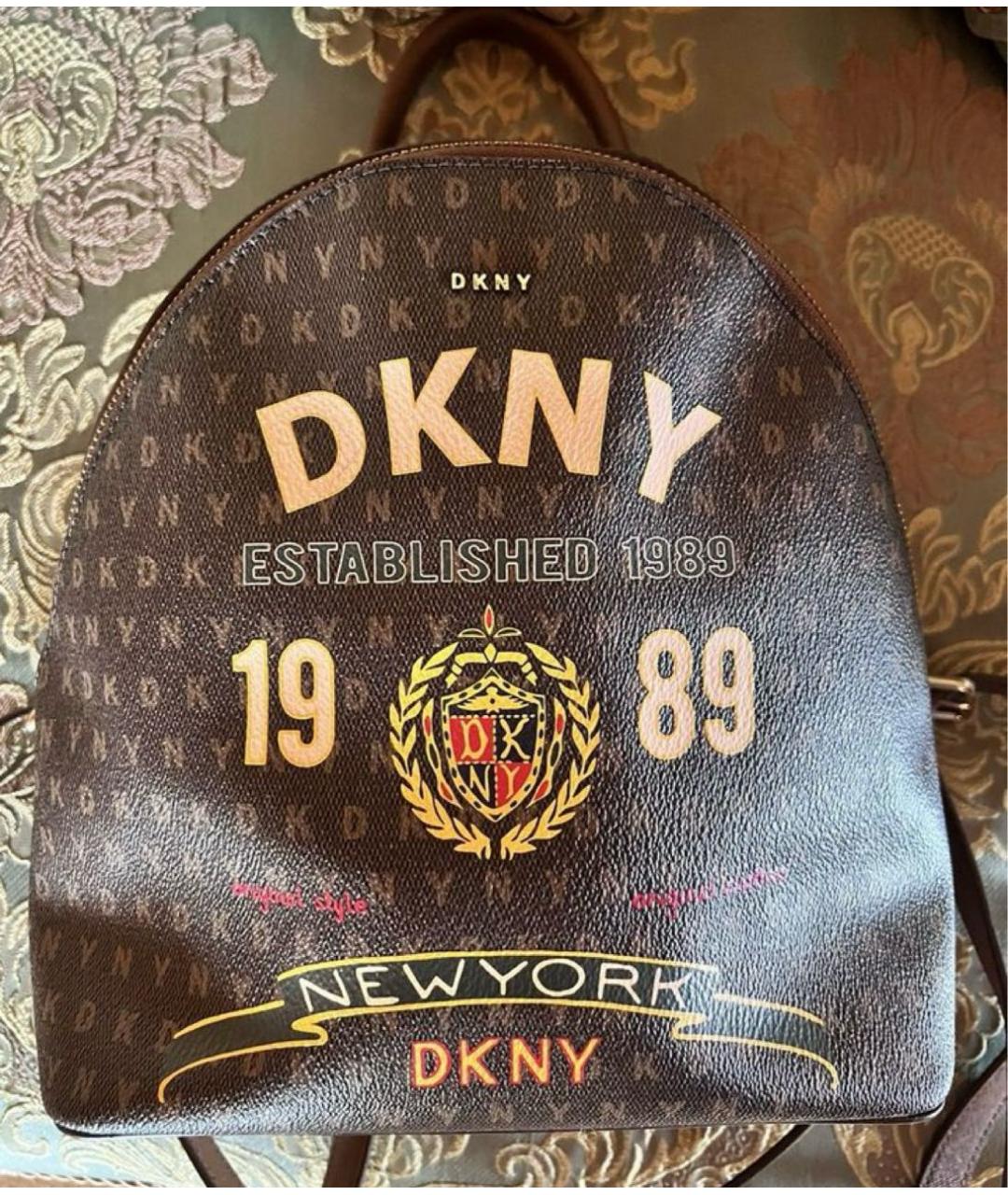 DKNY Коричневый рюкзак, фото 2